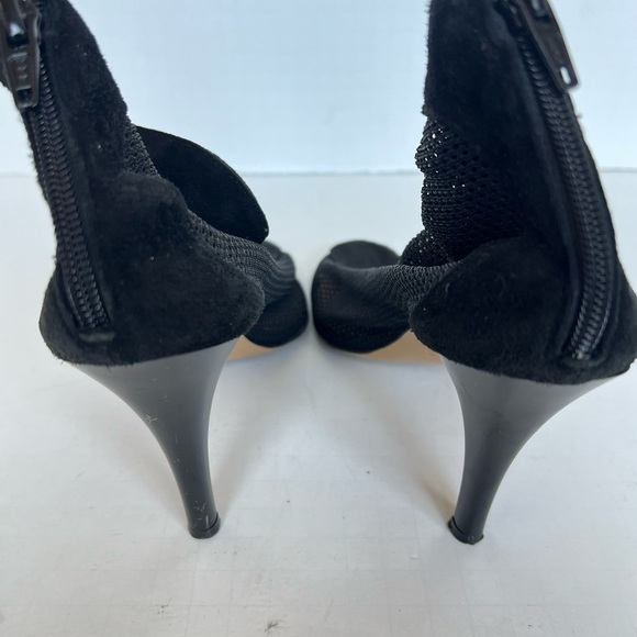 Luca Valentini Italian Suede Mesh Heels - Picture 5 of 9